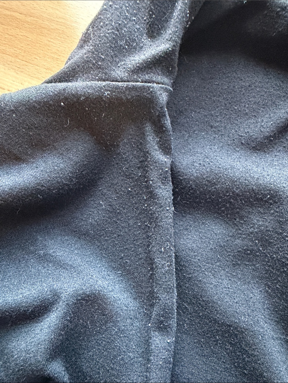 Black Long-Sleeve Ruched Maternity Dress - Picture 3 of 3